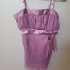 Studio 1940- Vintage sheer and satin babydoll camisole
